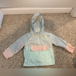 Cat & Jack Pastel Tie-Dye Lined 1/2 Zip in Mint & Blush